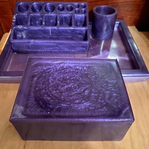 Purple organizer set
